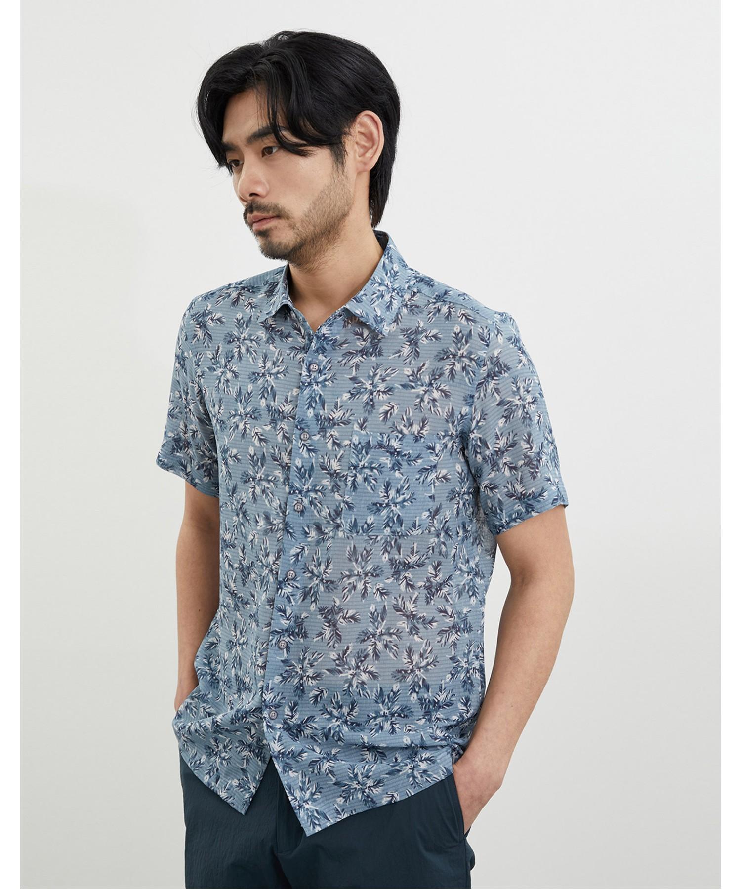 Indian Aloha Shirt_Mitns4M4111 Sky Blue(57)/100