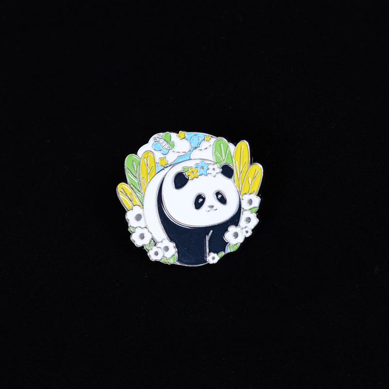 Custom Enamel Epoxy Anniversary Metal Brooch Badge