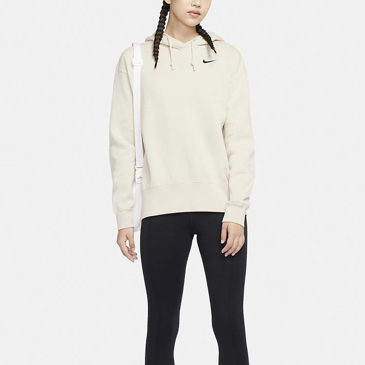 Nike Sportovní oblečení Ležérní fleecová mikina s kapucí Dámské mikiny Ovesná kaše CZ2591-140