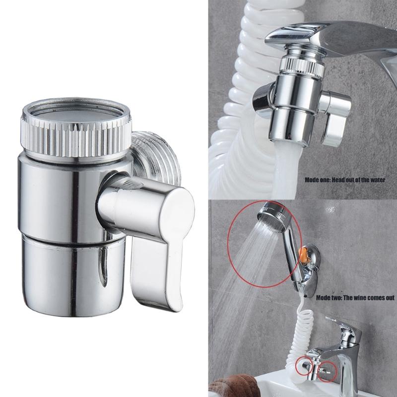 Steel  Sink Faucet Diverters Valves Aerator Water Conservation Valves 1/2 Thread for Shower Hose Garden Hose Washing Machine