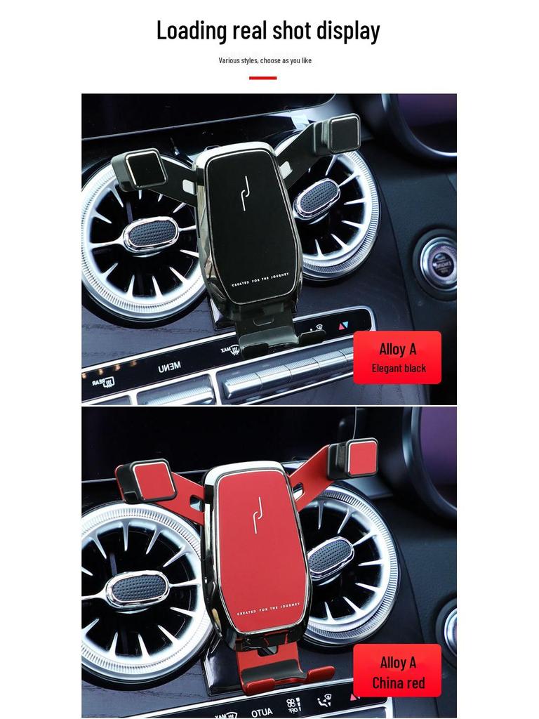 Držák na telefon do auta Mercedes-Benz Třídy C/GLC s bezdrátovým nabíjením (Modely 2015-2022)