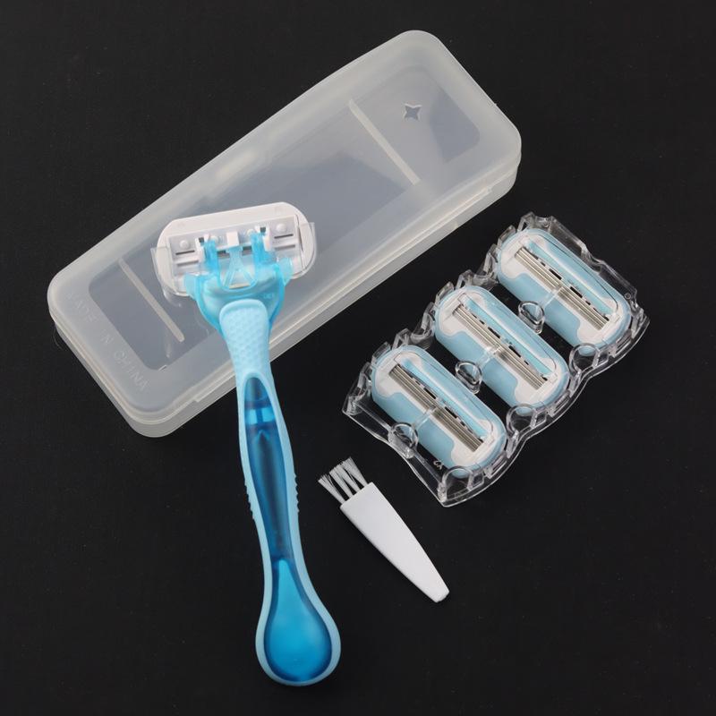 Damen Manueller Haarentfernungsrasierer mit Ersatzklingen - Heiß verkaufter Enthaarungs- und Rasierrasierer Epilierer.