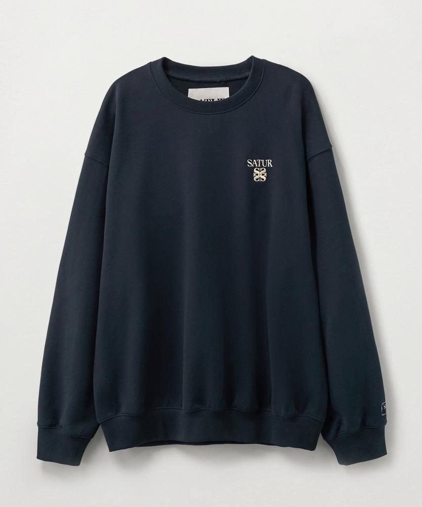 Seteo Lauren Small Logo Basic Sweatshirt Navy