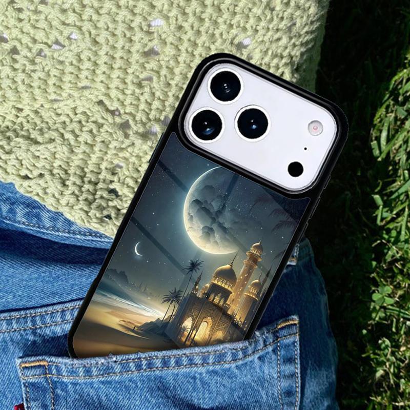 Arabic Muslim Mosque Building Phone Case Cover for IPhone 11 12 13 14 15 16e 17 Pro Max Coque for IPhone 17 Air