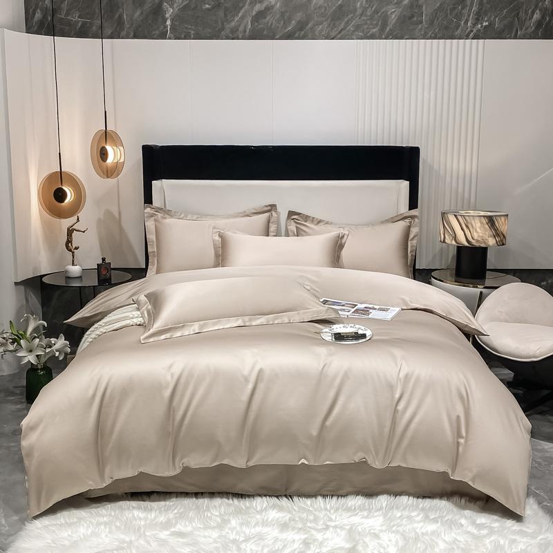 100% Egyptian Cotton Duvet Cover Luxury Solid Color Comforte Quilt Cover for Single Double Queen King Bed Soft Skin-friendly 1pc
