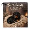 2027 Year Planner Dachshund Wall Calendar Cute Weiner Dog 12 Monthly Planner Jan. Calendar - Dec. Hanging for Office Home Lovers Gift Owners