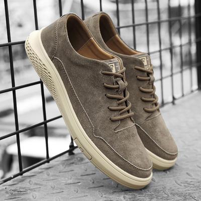 2025 Neue Echtleder Board Schuhe Italienische Casual Leder Schnürschuhe Outdoor Bequeme Joggingschuhe Flache Designer Büro Oxford Schuhe