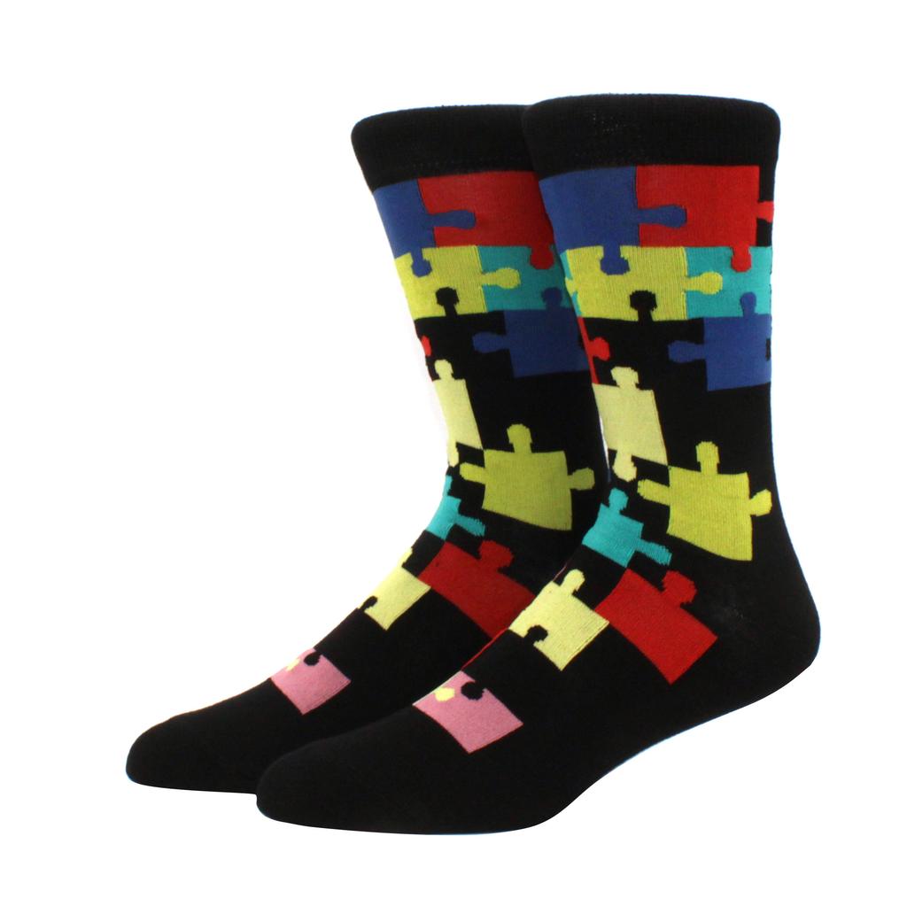 New Hiphop Cotton Men Socks Harajuku Happy Funny Animal Flamingo Penguin Chili Dress Socks for Male Wedding Christmas Gift