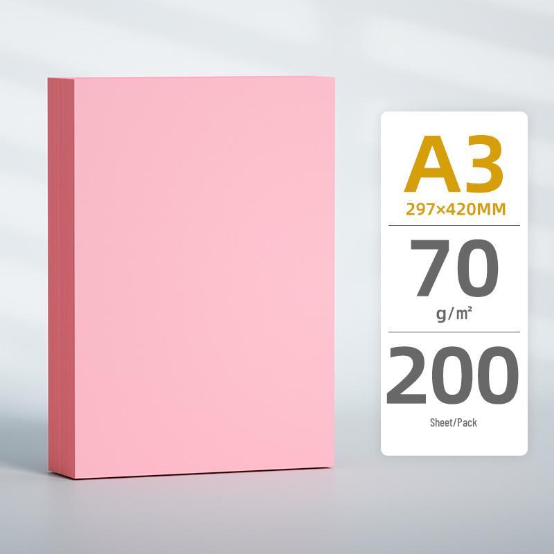 Carta Rosa per Copia e Stampa: Formati A3, A4, A5, B5, 70g/80g, Ispessito, Opzioni Colorate Rosse