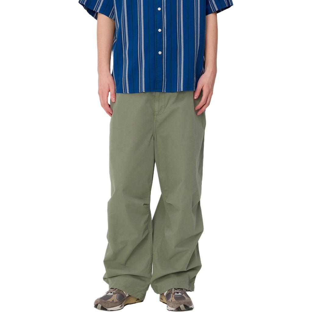 Carhartt WIP SS24 Square Label Double Layer Pleated Loose Casual Pants Unisex pants Green I033134-667-GD