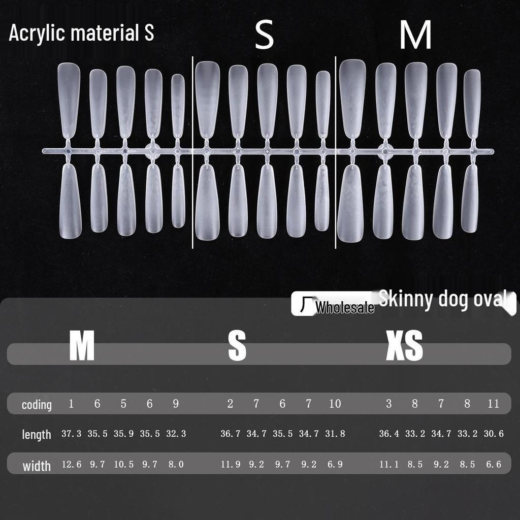 Clear Nail Tips - Almond, Oval, Stiletto, Round Shapes - European & American Popular Series