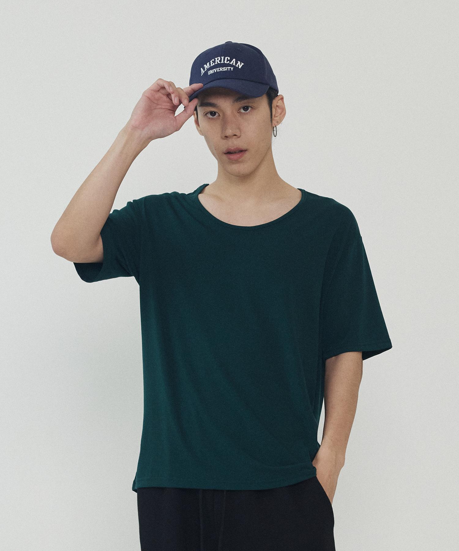 Analog Mood Crew Neck Short Sleeve T-Shirt (Green) Free