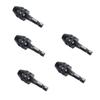 A84E-5Pcs 0.3-3.6Mm Keyless Drill Chuck Screwdriver Impact Driver Adaptor 1/4 Inch Shank Drill Black