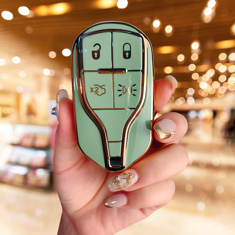 Applicable To the New Maserati Key Cover President Levante All-inclusive Protective Case Geberit Buckle Bag