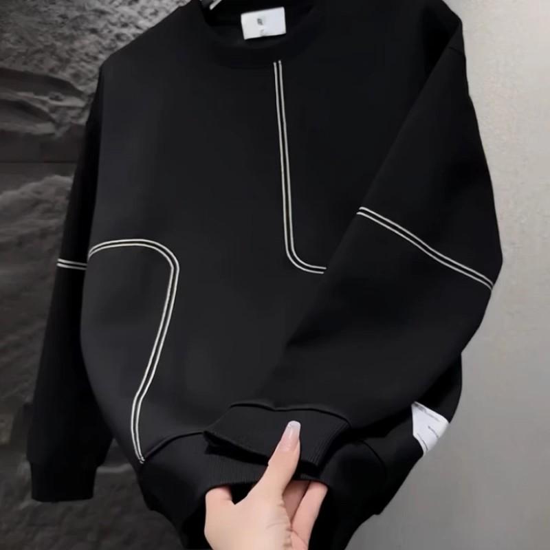 Men's Sweater Men's Season New Business Fashion Bottom Shirt Long Sleeve Trend Youth Clothing
