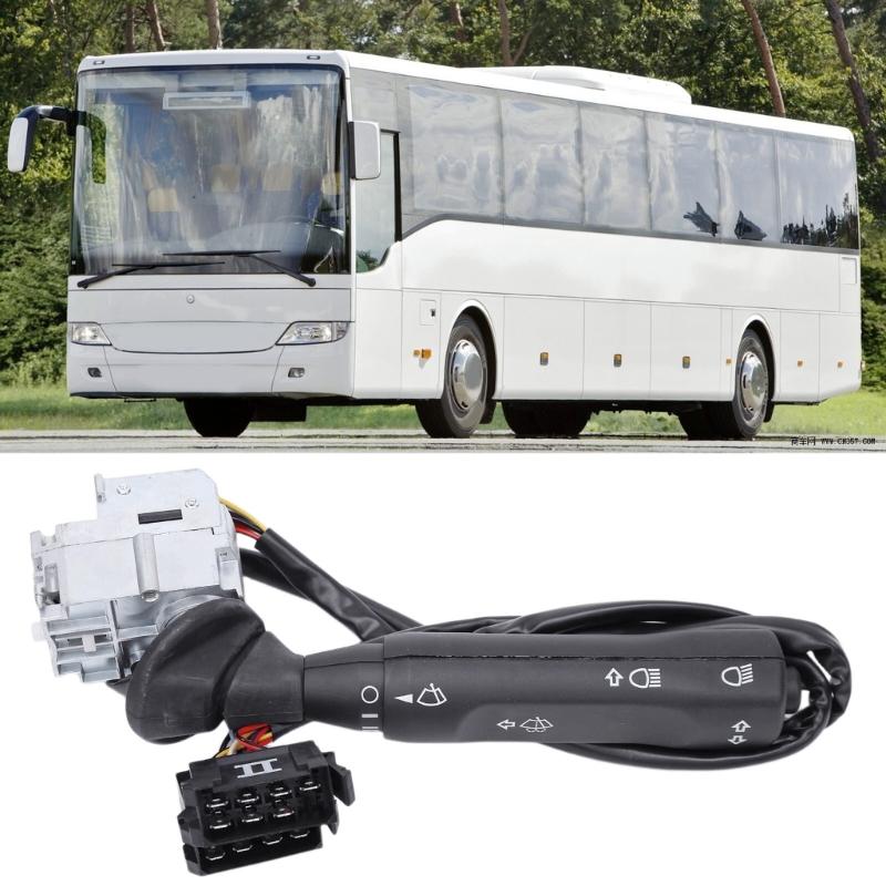 Automotive Combination Switches Assembly 3575400045 for Turn Signal and Windshield Wiper Functions, with ABS Housing, Attached Harness, and Multiple