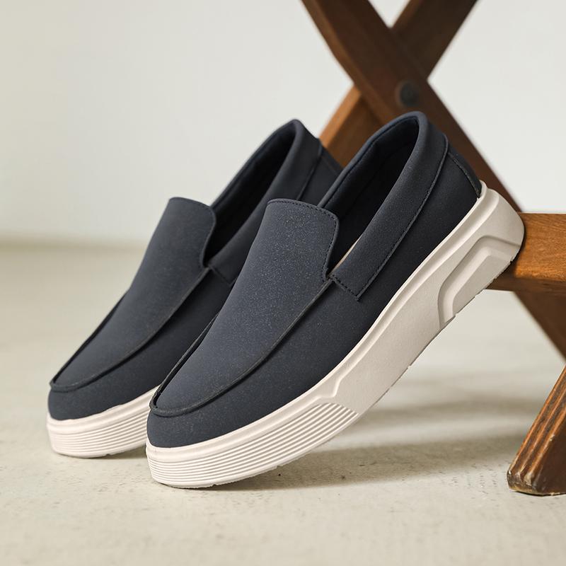 New Designer Business Commute Men's Slip On Loafers Comfortable Shoes Fashion Sneakers Daily Preppy Casual Suede Leather Shoes