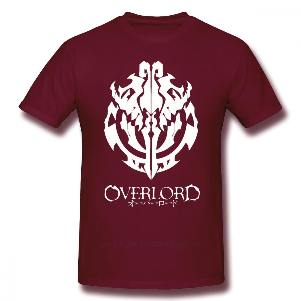 Overlord T-Shirt Overlord Anime Gildenemblem Ainz Ooal Gown T-Shirt Grafisches Kurzarm-T-Shirt Herren Übergröße T-Shirt