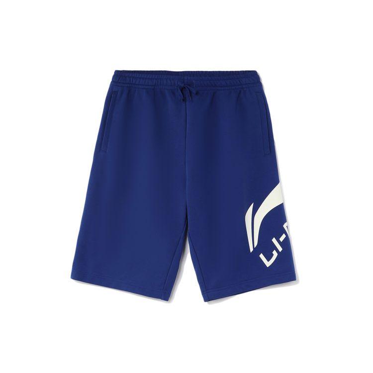 

Li Ning Sports Fashion Series Big Logo Casual Sports Shorts Men Shorts Blue AKSR551-5 XL