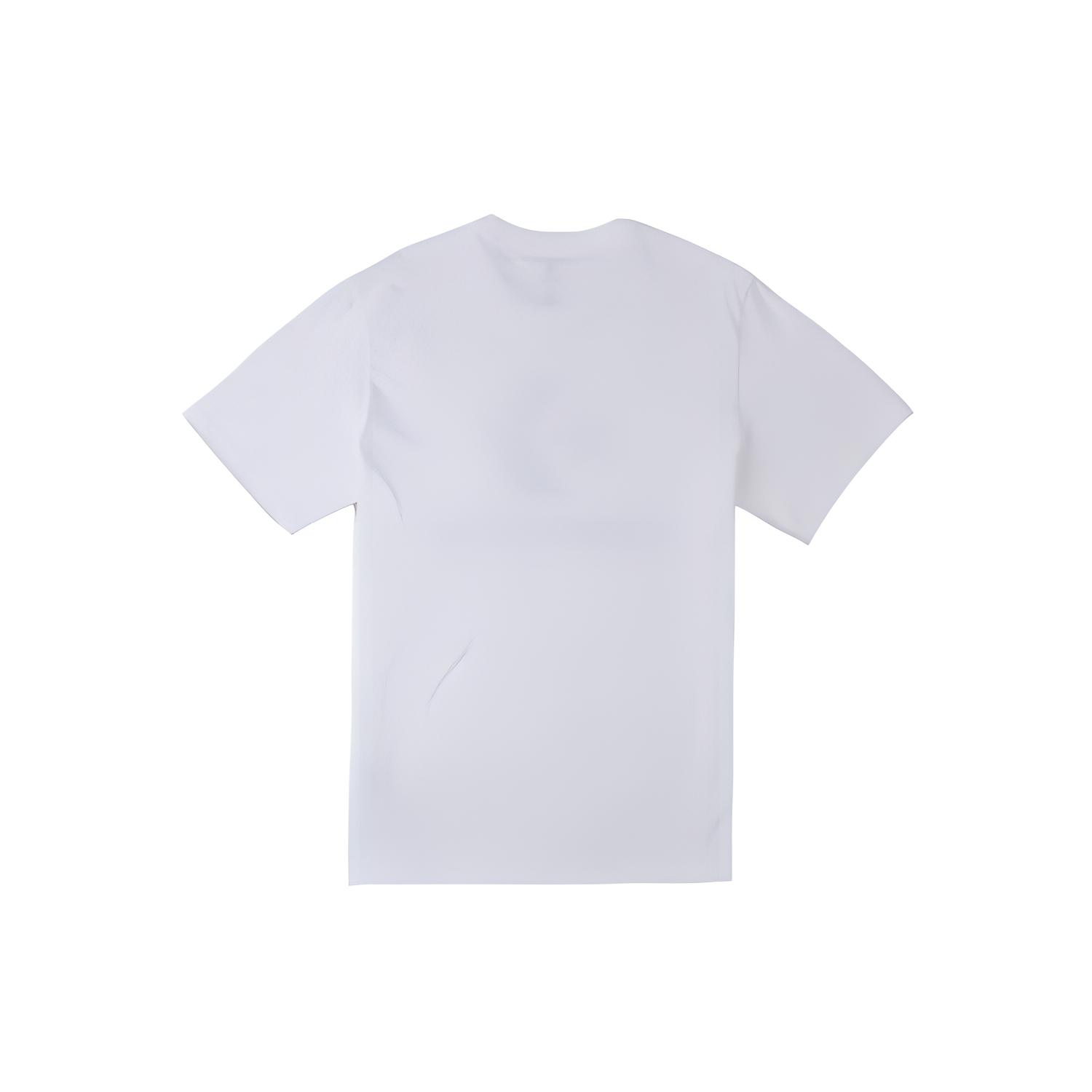 

New Converse Set-in Sleeve T-Shirt Unisex White 10025458-A03 M