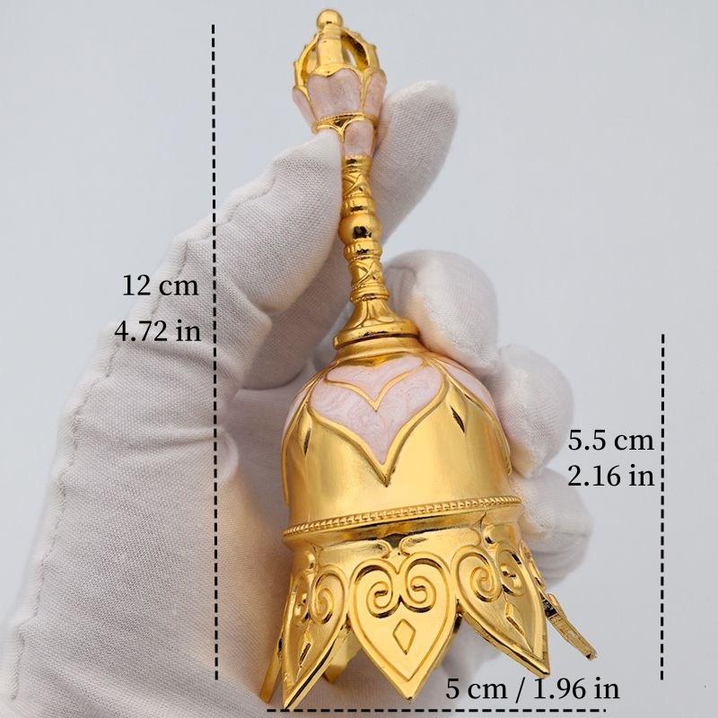Retro Brass Hand Bell for Children's Early Education Loud Class Bell Christmas Hanging Ornament Retro Style Order Bell