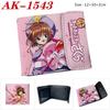 Cardcaptor Sakura Anime Wallet Short Trifold Snap Button Wear-Resistant Large Capacity Student Coin Purse 1pcs