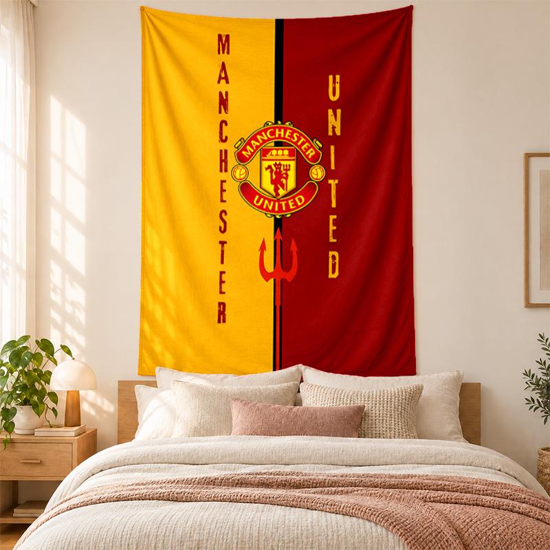 FC Manchester Tapestry highquality for decorating living room bedroom dorm walls ideal as bedroom wallart orholiday gift