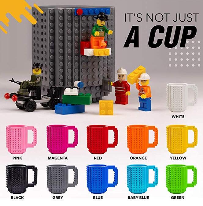 Building Blocks Mugs DIY Block Puzzle Mug Children Toy Assembly Mug Coffee Cup