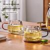 Qinji Borosilicate Glass Drinking Cup Set with Handle