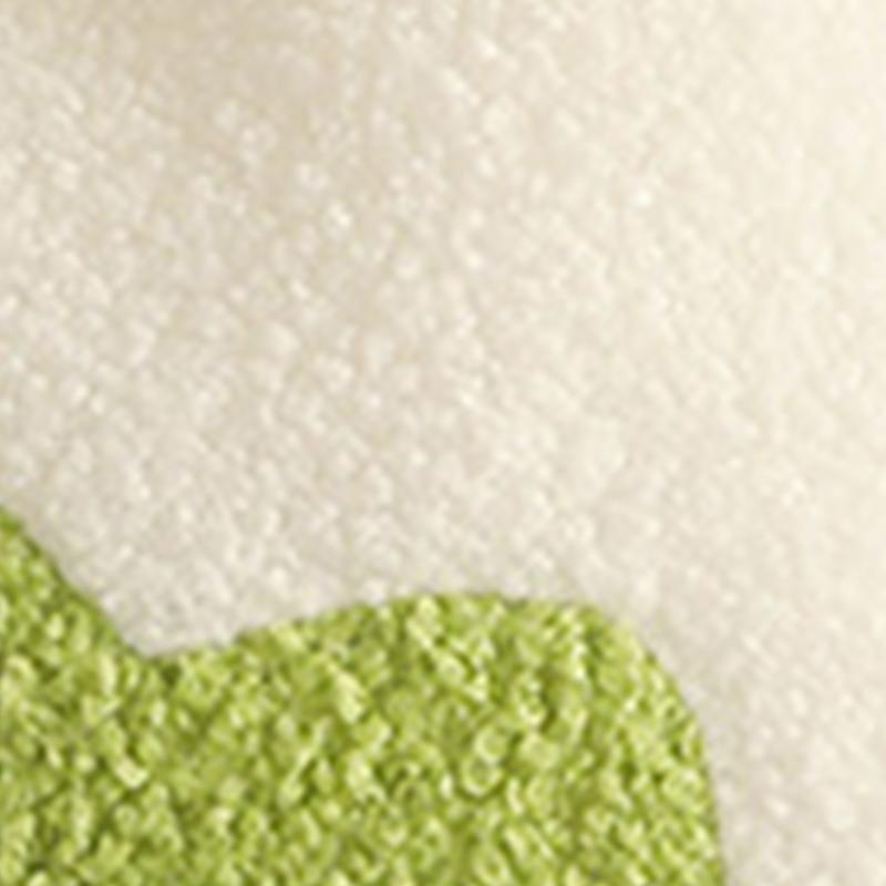Hugging Pillow Flower Shaped Sponge Filling Soft Thick Decorative Throw Pillow for Sofa White Green