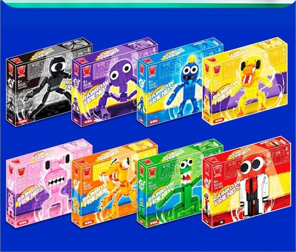 Набор Фигурок-Конструкторов RAINBOW FRIENDS (8 шт.), Из КОРЕИ