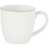 Handcrafted Bone China Tea/Coffee Cups/Mugs with Modern Design for Gifts and Home Decor - 240 ML Each- Set of 6