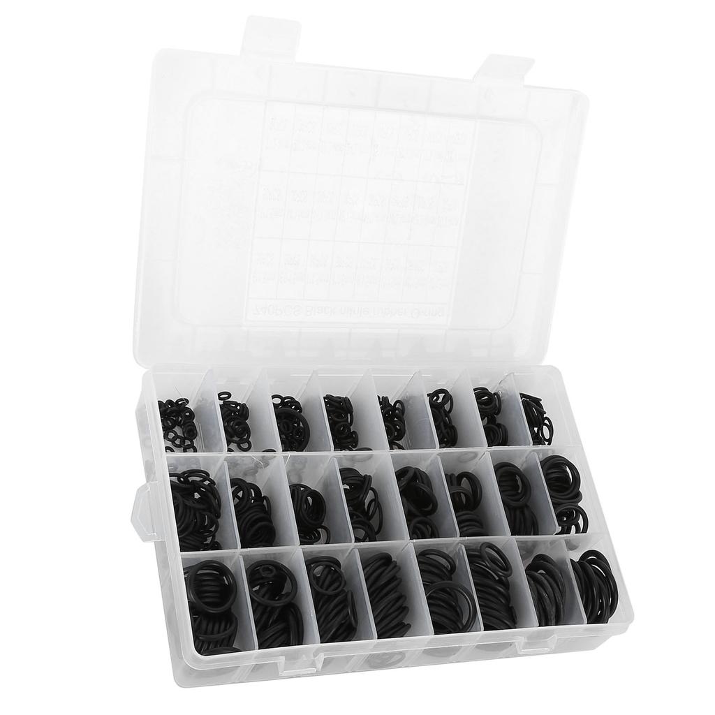 740Pcs O Ring Kits ?40 Fahrenheit  To 248 Fahrenheit  Good Sealing Wear Resistance Waterproof Rubber Sealing Ring