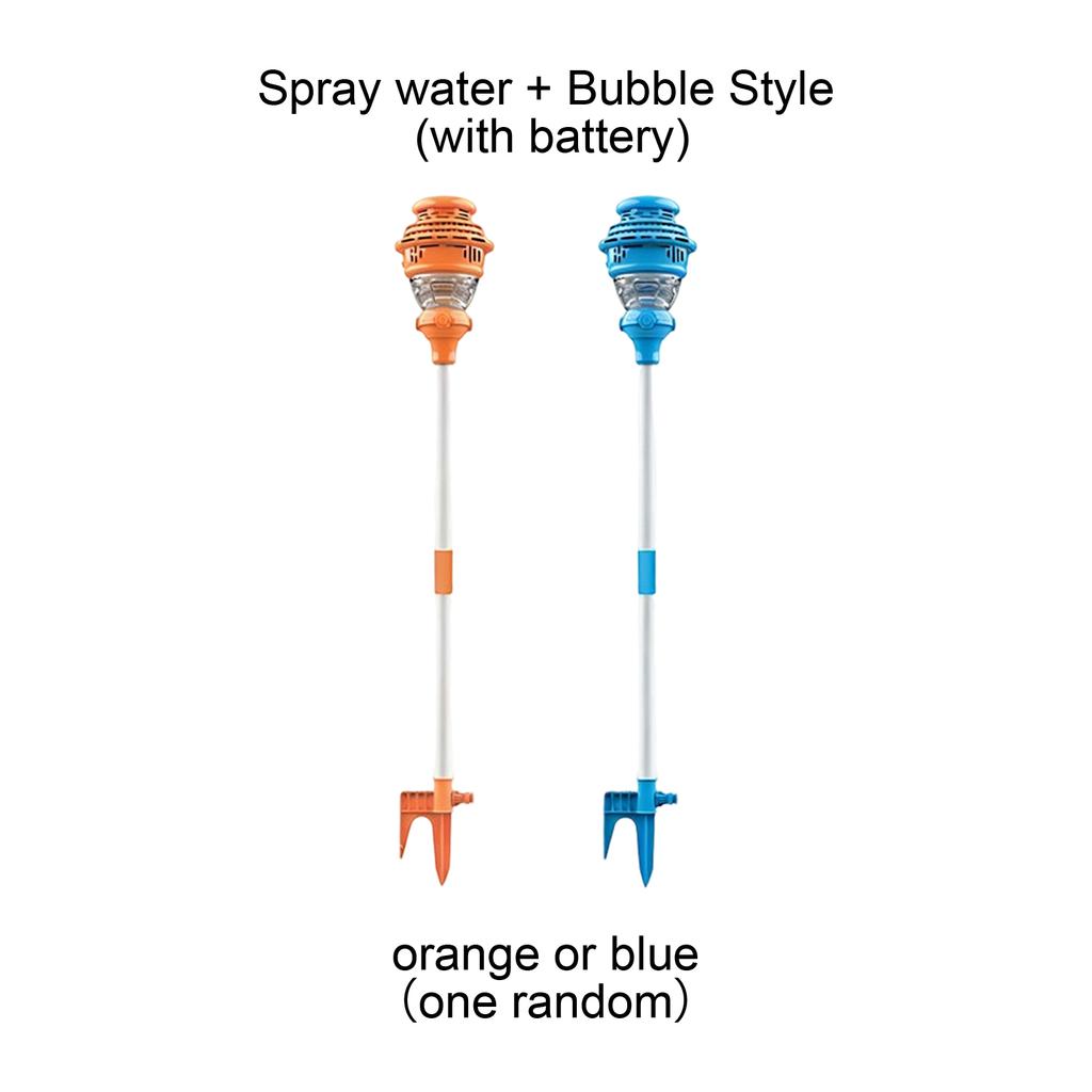 Outdoor Streetlight Bubble Machine – 2- In -1 Automatic Bubble Blower & Water Sprayer – Rechargeable Camping & Party Bubble Toy