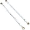 1 Pair 295mm 8mm Steering Tie Rod Kit Fit for Go Kart ATV Racing Cart Steel Alloy High Strength Long Lasting Go Kart Steering Tie Rod Tie Rod End