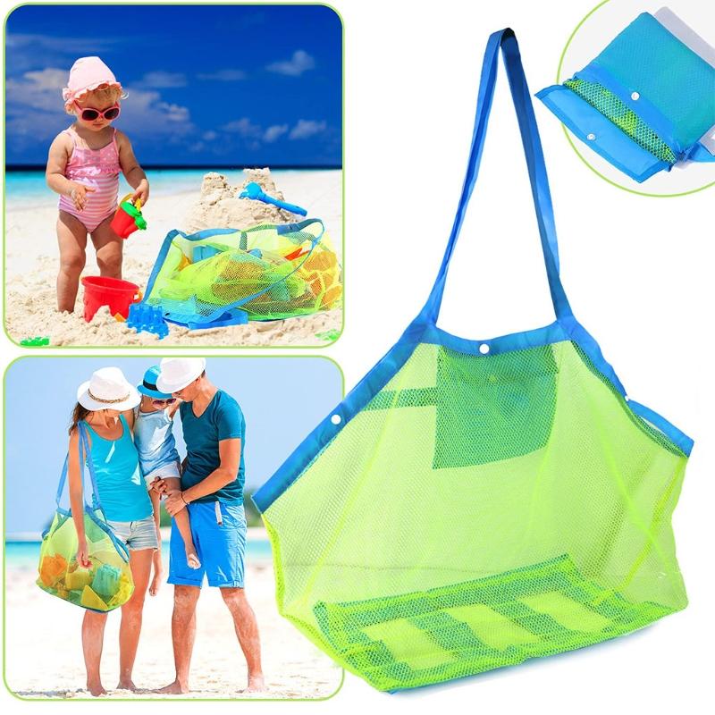 Infant Beach Plaything Bags Kids Mesh Bag Messenger Toys Implement Storage Handbag Sand Play Pool Pouch Tote Children Shoulder