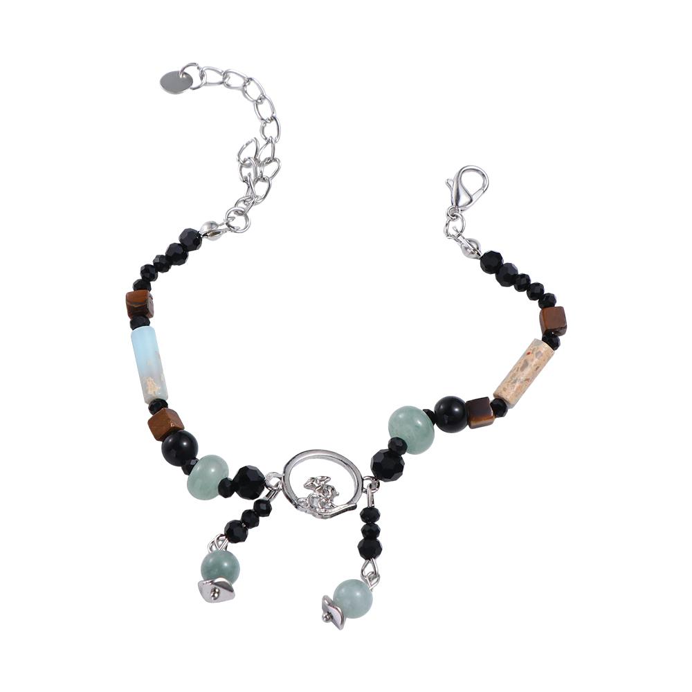 Geometric Women Jewelry Accessories New Chinese Style Choker Natural Stone Bracelet Stone Bracelet