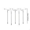 5 Pieces Mini Street Lights Model ,Outdoor Pathway Lantern Post, Railway Train Lamps Post for
