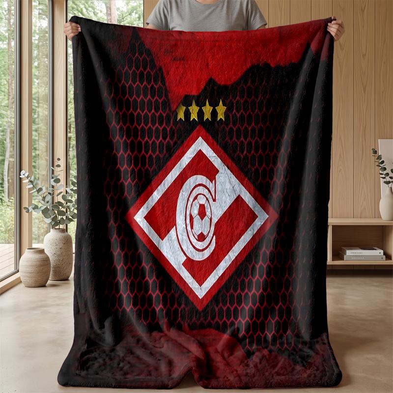Spartak Moscow Theme blanket Soft Flannel Fleece Blanket Warm Lightweight Throw Blanket for Home Sofa Bed