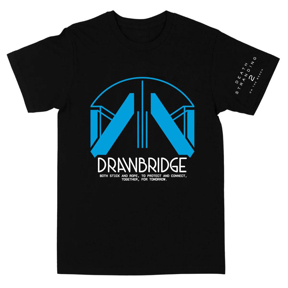Drawbridge Design Graphic Tees Game DEATH STRANDING 2 ON THE BEACH T-shirt Unisex Streetwear Cotton Short Sleeve Mens Tee-shirt