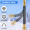 Boltigen Upgraded RV Winterizing Kit, 17'' RV Winterizing Hose With Oil Pressure Gauge & Control Valve, Air Compressor Sprinkler Blowout Adapter Kit,