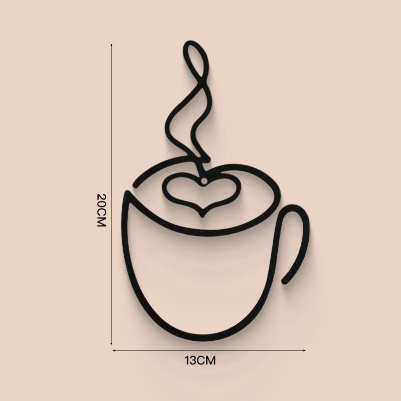 Custom Iron Coffee Wall Art - Indoor Cafe Decoration