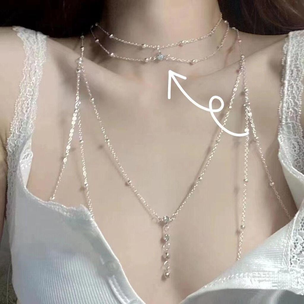 Elegante Catena da Corpo Clavicola - Gioiello Sexy e di Alta Gamma per un Look da Ragazza Hot