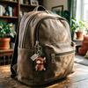 Schlüsselanhänger Anhänger Hochlandrind Schlüsselanhänger 3D Kälbchen Anhänger Schlüsselring mit Geburtsstein Leichtes Inspirierendes Accessoire