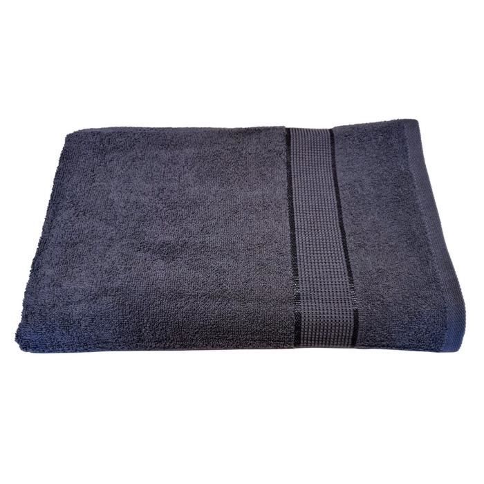Serviette - Coton - Gris - 30 x 50 cm - 100% Coton - 400g/m²