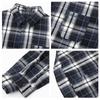 GROUND ZERO Unisex Plaid Color-Block Long Sleeve Shirt
