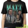 MATT DAMON SHIRT, Matt Damon Tribute Rap 80s Tees Fans Gifts, Matt Damon Vintage T-Shirt, Matthew Paige Damon Retro 90s Bootleg Homage Merch
