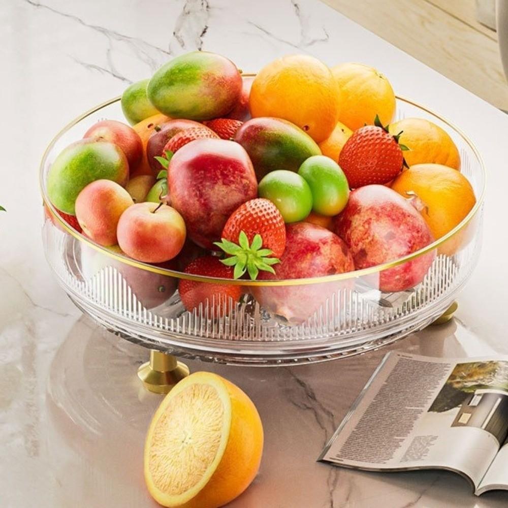 Non-slip Base Rotating Spice Rack Clear Plastic Rotating Container Bins Bathroom Storage