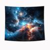 Riyidecor Galaxy Nebula Tapestry 59Wx51H Inch Outer Space Blue Starry Sky Night Fantasy Cosmic Universe Solar System Mystical Wall Hanging for Kids