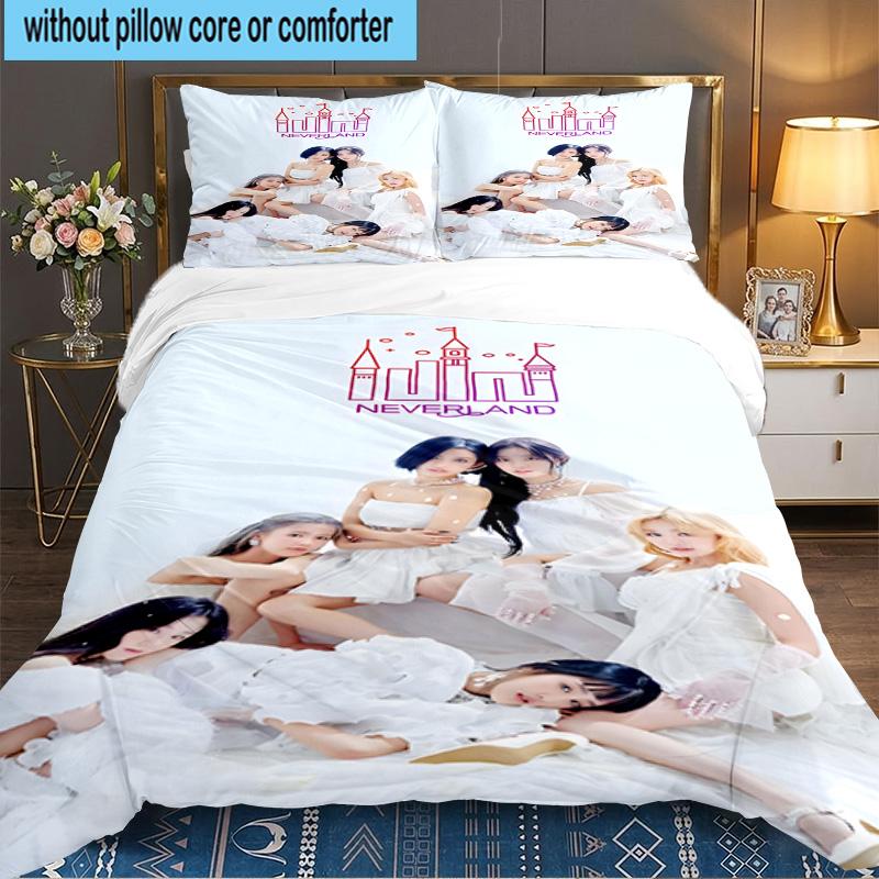 Kpop idle Colorful Dreams 3pcs Bedding Set,Including 1pc Duvet Cover And 2pcs Pillowcases Perfect Gift for Christmas,Ideal for Bedroom, Dormitory